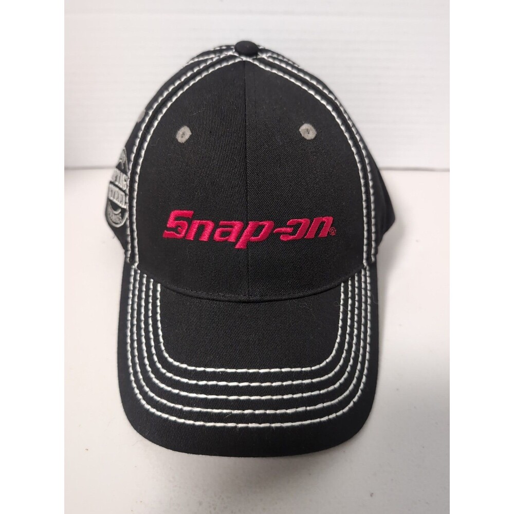 SNAP ON TOOLS CAP/HAT BLACK  VINTAGE STEEL HAT SERIES STRAP BACK   LOGO  NWOT